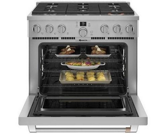 Café 36-Inch Freestanding Dual-Fuel Range With 6 Burners - C2Y366P2TS1