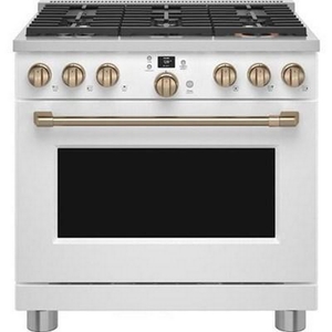Café 36-Inch Freestanding Dual-Fuel Range With 6 Burners - C2Y366P4TW2
