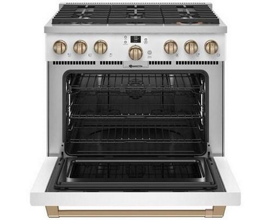 Café 36-Inch Freestanding Dual-Fuel Range With 6 Burners - C2Y366P4TW2