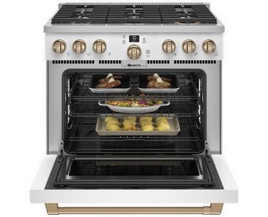 Café 36-Inch Freestanding Dual-Fuel Range With 6 Burners - C2Y366P4TW2