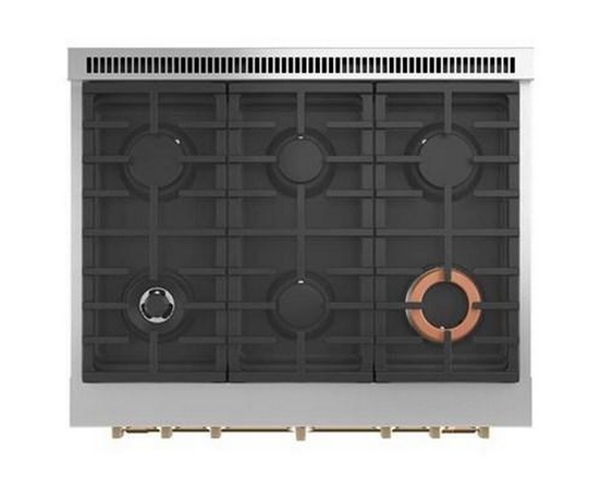 Café 36-Inch Freestanding Dual-Fuel Range With 6 Burners - C2Y366P4TW2