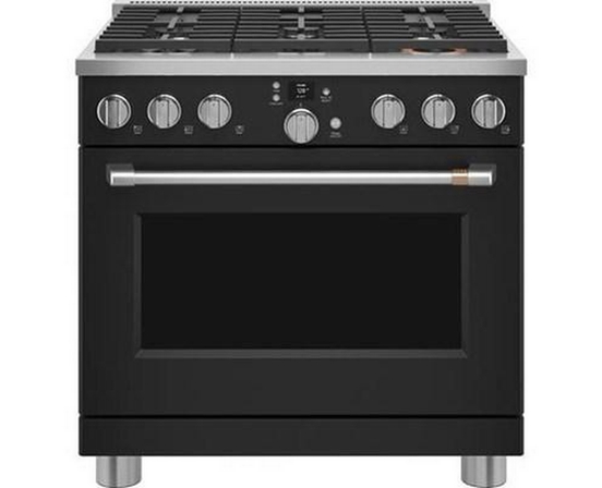 Café 36-Inch Freestanding Dual-Fuel Range With 6 Burners - C2Y366P3TD1
