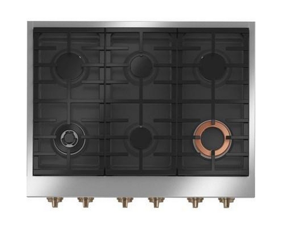 Café 36-Inch Built-In Gas Rangetop With 6 Burners - CGU366P2TS1