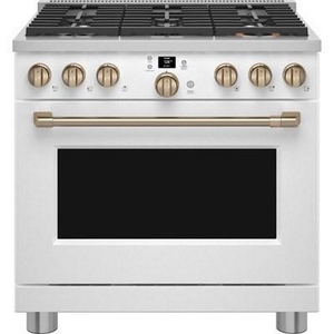 Café 36-Inch Freestanding Gas Range With Wi-Fi Connect - CGY366P4TW2