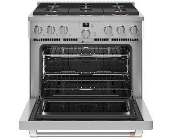 Café 36-Inch Freestanding Gas Range With Wi-Fi Connect - CGY366P2TS1