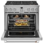Café 36-Inch Freestanding Gas Range With Wi-Fi Connect - CGY366P2TS1