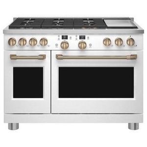 Café 48-Inch Freestanding Dual-Fuel Range With 6 Burners And Griddle - C2Y486P4TW2
