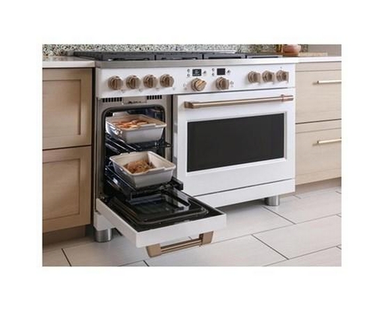 Café 48-Inch Freestanding Dual-Fuel Range With 6 Burners And Griddle - C2Y486P4TW2