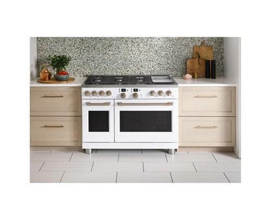 Café 48-Inch Freestanding Dual-Fuel Range With 6 Burners And Griddle - C2Y486P4TW2