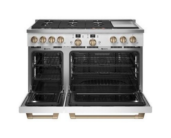 Café 48-Inch Freestanding Dual-Fuel Range With 6 Burners And Griddle - C2Y486P4TW2
