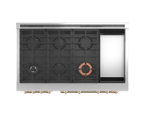 Café 48-Inch Freestanding Dual-Fuel Range With 6 Burners And Griddle - C2Y486P4TW2