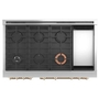 Café 48-Inch Freestanding Dual-Fuel Range With 6 Burners And Griddle - C2Y486P4TW2
