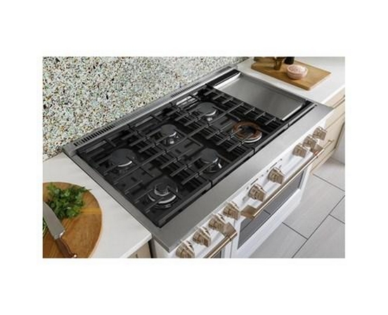 Café 48-Inch Freestanding Dual-Fuel Range With 6 Burners And Griddle - C2Y486P4TW2