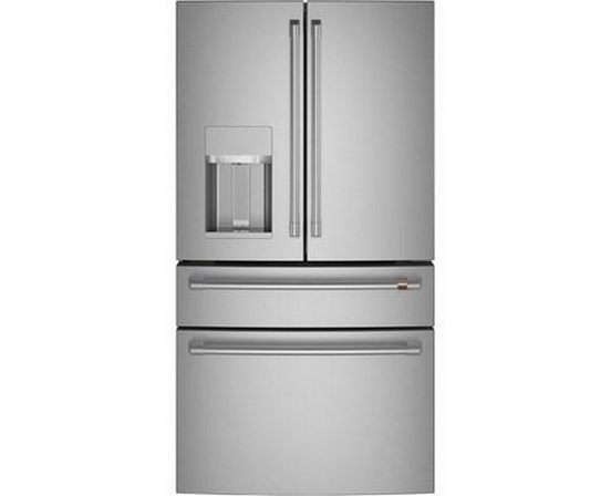 Café 36-Inch, 22.3 Cu.Ft. Counter-Depth French 4-Door Refrigerator With Wi-Fi - CXE22DP2PS1