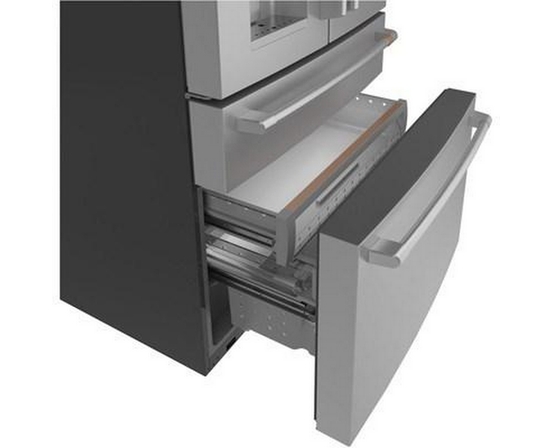 Café 36-Inch, 22.3 Cu.Ft. Counter-Depth French 4-Door Refrigerator With Wi-Fi - CXE22DP2PS1