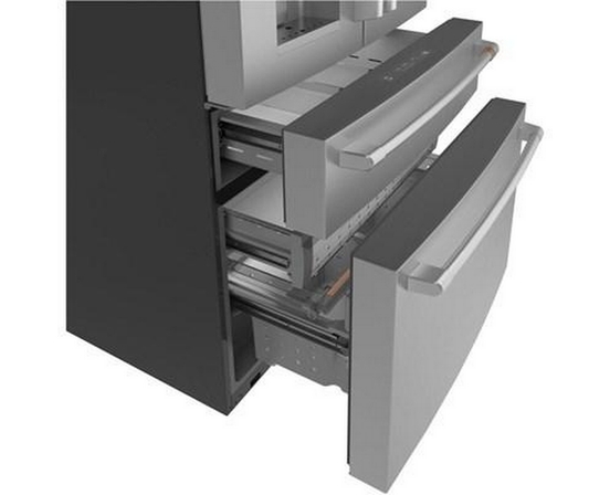 Café 36-Inch, 22.3 Cu.Ft. Counter-Depth French 4-Door Refrigerator With Wi-Fi - CXE22DP2PS1