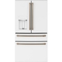 Café 36-Inch, 22.3 Cu.Ft. Counter-Depth French 4-Door Refrigerator With Wi-Fi - CXE22DP4PW2