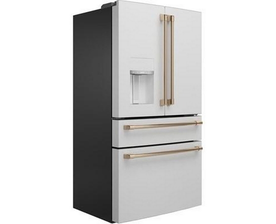 Café 36-Inch, 22.3 Cu.Ft. Counter-Depth French 4-Door Refrigerator With Wi-Fi - CXE22DP4PW2
