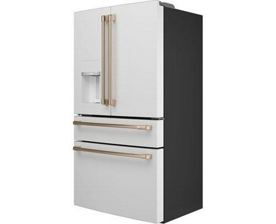 Café 36-Inch, 22.3 Cu.Ft. Counter-Depth French 4-Door Refrigerator With Wi-Fi - CXE22DP4PW2