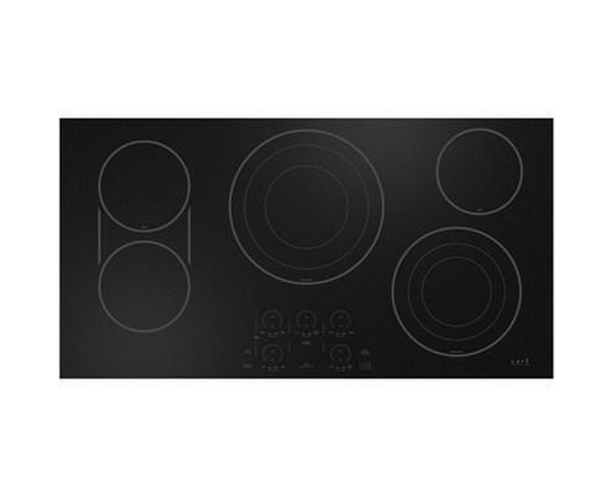 Café 36-Inch Built-In Electric Cooktop With Chef Connect - CEP90361TBB