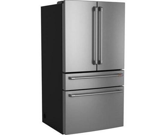 Café 36-Inch, 23.2 Cu. Ft. Smart Counter-Depth 4-Door French-Door Refrigerator - CJE23DP2WS1