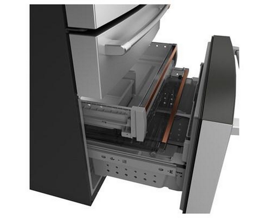 Café 36-Inch, 23.2 Cu. Ft. Smart Counter-Depth 4-Door French-Door Refrigerator - CJE23DP2WS1