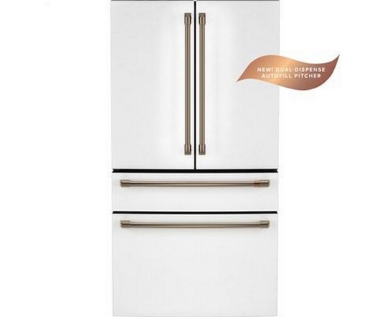 Café 36-Inch, 23.2 Cu. Ft. Smart Counter-Depth 4-Door French-Door Refrigerator - CJE23DP4WW2