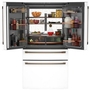 Café 36-Inch, 23.2 Cu. Ft. Smart Counter-Depth 4-Door French-Door Refrigerator - CJE23DP4WW2