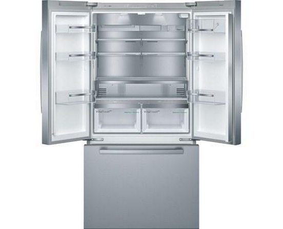 Bosch 36-Inch, 21 Cu.Ft. Counter-Depth French 3-Door Refrigerator With Vitafreshpro™ Drawer - B36CT80SNS