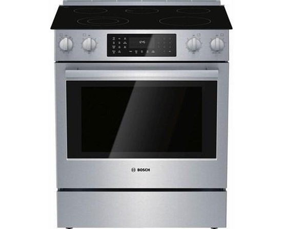 Bosch 30-Inch Slide-In Electric Range With 11 Specialized Cooking Modes - HEI8056C