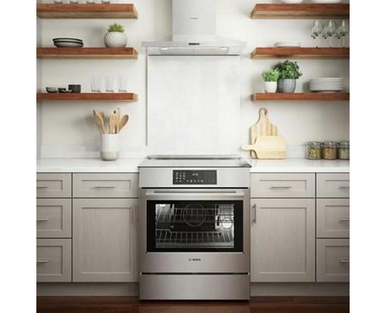 Bosch 30-Inch Slide-In Induction Range With Genuine European Convection - HII8057C