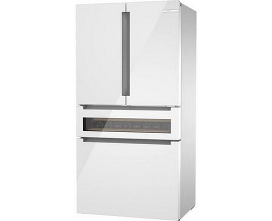 Bosch 36-Inch, 20.5 Cu.Ft. Counter Depth French 4-Door Refrigerator With Flexbar™ - B36CL81ENW
