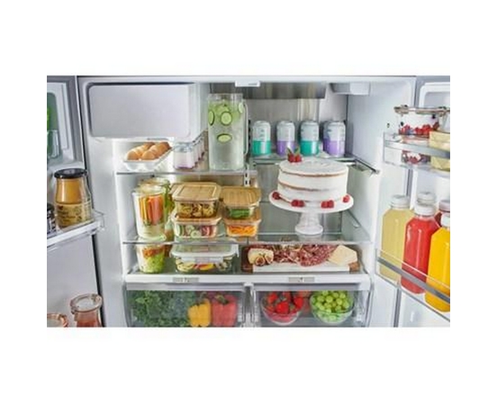 Bosch 36-Inch 500 Series French Door Bottom Mount Refrigerator With Total No Frost - B36CD52SNS