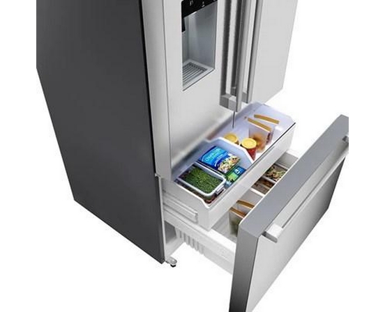 Bosch 36-Inch 500 Series French Door Bottom Mount Refrigerator With Total No Frost - B36FD52SNS