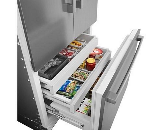Bosch 36-Inch, 20.1 Cu.Ft. Built-In Bottom Freezer With Wi-Fi Connect - B36BT130NS