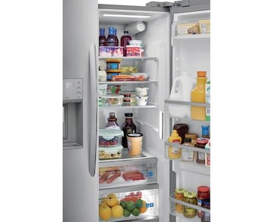 Frigidaire Gallery 36-Inch, 25.6 Cu.Ft. Freestanding Side-By-Side Refrigerator With Ice And Water Dispensing System - GRSS2652AF