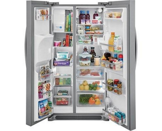 Frigidaire Gallery 36-Inch, 25.6 Cu.Ft. Freestanding Side-By-Side Refrigerator With Ice And Water Dispensing System - GRSS2652AF