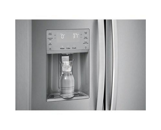 Frigidaire Gallery 36-Inch, 25.6 Cu.Ft. Freestanding Side-By-Side Refrigerator With Ice And Water Dispensing System - GRSS2652AF