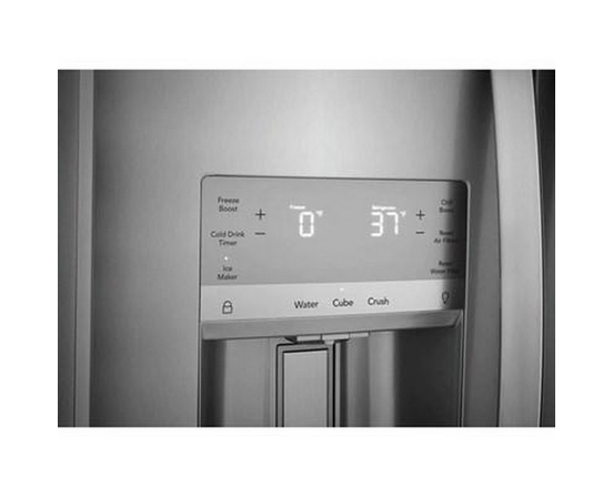 Frigidaire Gallery 36-Inch, 22.3 Cu.Ft. Counter-Depth Side-By-Side Refrigerator With Ice And Water Dispensing System - GRSC2352AF