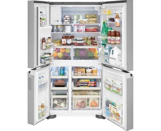 Frigidaire Gallery 36-Inch, 21.5 Cu. Ft. Counter-Depth French 4-Door Refrigerator With Ice Maker - GRQC2255BF