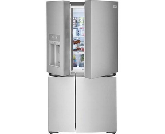 Frigidaire Gallery 36-Inch, 21.5 Cu. Ft. Counter-Depth French 4-Door Refrigerator With Ice Maker - GRQC2255BF