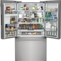Frigidaire Professional 36-Inch, 23.3 Cu. Ft. Counter-Depth French 3-Door Refrigerator With Digital Display - PRFG2383AF