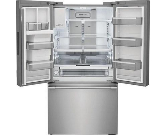 Frigidaire Professional 36-Inch, 22.6 Cu.Ft. Counter-Depth French 3-Door Refrigerator With Water And Ice Dispensing System - PRFC2383AF