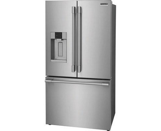 Frigidaire Professional 36-Inch, 22.6 Cu.Ft. Counter-Depth French 3-Door Refrigerator With Water And Ice Dispensing System - PRFC2383AF