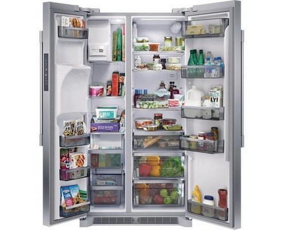 Frigidaire Professional 36-Inch, 22.3 Cu. Ft. Side-By-Side Refrigerator With Water And Ice Dispensing System - PRSC2222AF