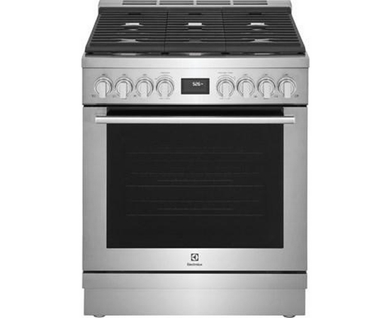 Electrolux 30-Inch Dual-Fuel Freestanding Range - ECFD3068AS