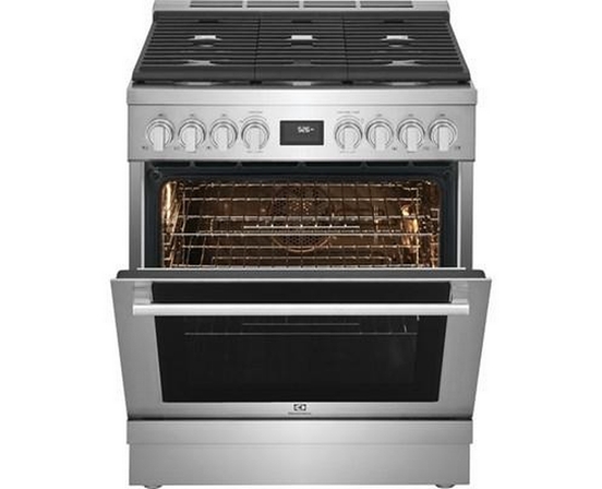 Electrolux 30-Inch Dual-Fuel Freestanding Range - ECFD3068AS