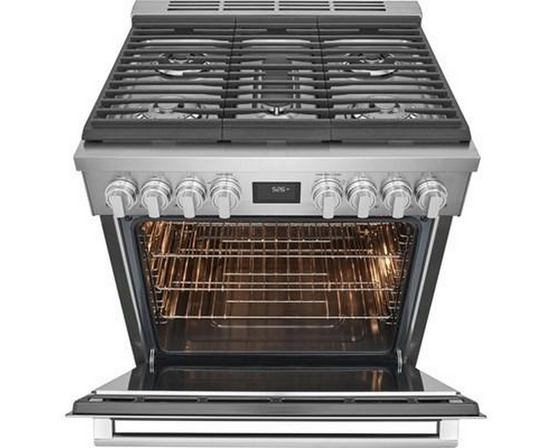 Electrolux 30-Inch Dual-Fuel Freestanding Range - ECFD3068AS