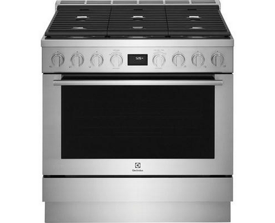 Electrolux 36-Inch Dual-Fuel Freestanding Range - ECFD3668AS