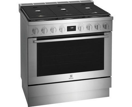 Electrolux 36-Inch Dual-Fuel Freestanding Range - ECFD3668AS